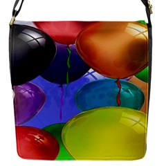 Colorful Balloons Render Flap Messenger Bag (s) by BangZart