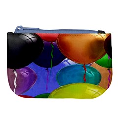 Colorful Balloons Render Large Coin Purse by BangZart