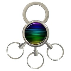 Blue And Green Lines 3-ring Key Chains by BangZart