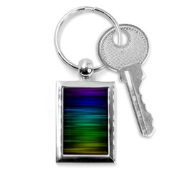 Blue And Green Lines Key Chains (rectangle)  by BangZart