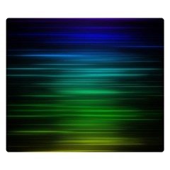 Blue And Green Lines Double Sided Flano Blanket (small)  by BangZart