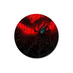 Spider Webs Magnet 3  (round) by BangZart