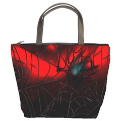 Spider Webs Bucket Bags by BangZart