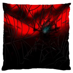 Spider Webs Standard Flano Cushion Case (one Side) by BangZart