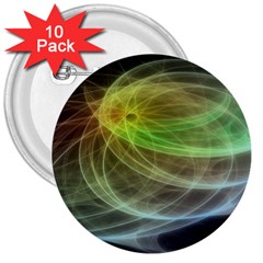 Yellow Smoke 3  Buttons (10 Pack)  by BangZart