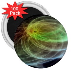 Yellow Smoke 3  Magnets (100 Pack) by BangZart