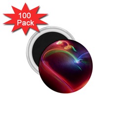 Neon Heart 1 75  Magnets (100 Pack)  by BangZart