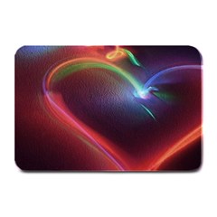 Neon Heart Plate Mats