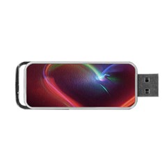 Neon Heart Portable Usb Flash (two Sides) by BangZart