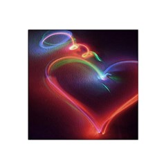 Neon Heart Satin Bandana Scarf by BangZart