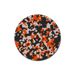 Camouflage Texture Patterns Rubber Round Coaster (4 Pack)  by BangZart