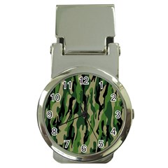 Green Military Vector Pattern Texture Money Clip Watches by BangZart