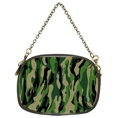 Green Military Vector Pattern Texture Chain Purses (two Sides)  by BangZart