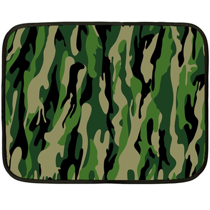 Green Military Vector Pattern Texture Fleece Blanket (Mini)