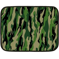 Green Military Vector Pattern Texture Double Sided Fleece Blanket (mini)  by BangZart