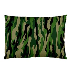 Green Military Vector Pattern Texture Pillow Case (two Sides)