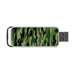 Green Military Vector Pattern Texture Portable Usb Flash (one Side) by BangZart