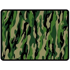 Green Military Vector Pattern Texture Double Sided Fleece Blanket (large)  by BangZart