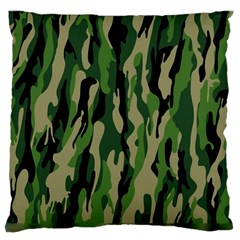 Green Military Vector Pattern Texture Standard Flano Cushion Case (two Sides) by BangZart