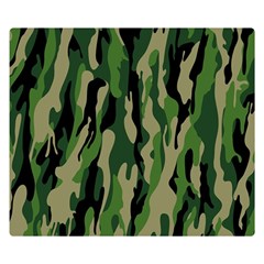 Green Military Vector Pattern Texture Double Sided Flano Blanket (small)  by BangZart