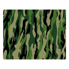 Green Military Vector Pattern Texture Double Sided Flano Blanket (large)  by BangZart