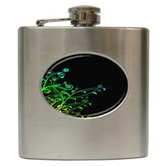 Abstract Colorful Plants Hip Flask (6 Oz) by BangZart