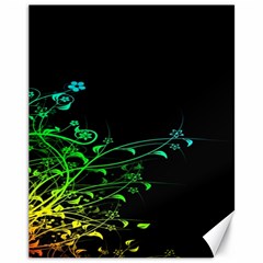 Abstract Colorful Plants Canvas 11  X 14   by BangZart