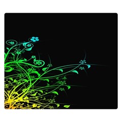 Abstract Colorful Plants Double Sided Flano Blanket (small)  by BangZart