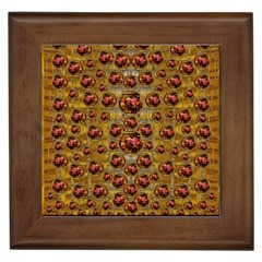 Angels In Gold And Flowers Of Paradise Rocks Framed Tiles by pepitasart