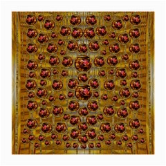 Angels In Gold And Flowers Of Paradise Rocks Medium Glasses Cloth (2-side) by pepitasart