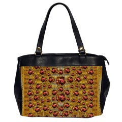 Angels In Gold And Flowers Of Paradise Rocks Office Handbags (2 Sides)  by pepitasart