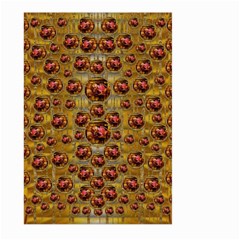 Angels In Gold And Flowers Of Paradise Rocks Large Garden Flag (two Sides) by pepitasart