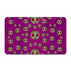 Ladybug In The Forest Of Fantasy Magnet (rectangular) by pepitasart