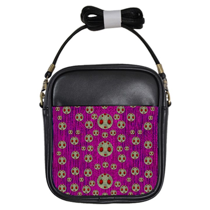 Ladybug In The Forest Of Fantasy Girls Sling Bags