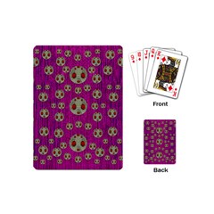 Ladybug In The Forest Of Fantasy Playing Cards (mini)  by pepitasart