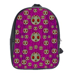 Ladybug In The Forest Of Fantasy School Bags (xl)  by pepitasart