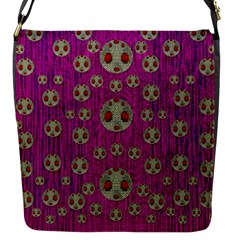 Ladybug In The Forest Of Fantasy Flap Messenger Bag (s) by pepitasart