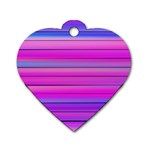 Cool Abstract Lines Dog Tag Heart (One Side) Front