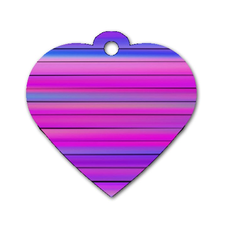 Cool Abstract Lines Dog Tag Heart (One Side)