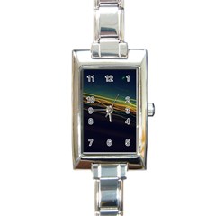 Night Lights Rectangle Italian Charm Watch by BangZart