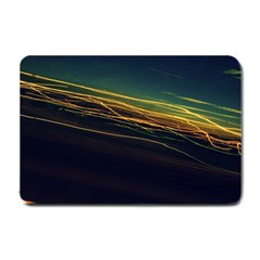 Night Lights Small Doormat  by BangZart