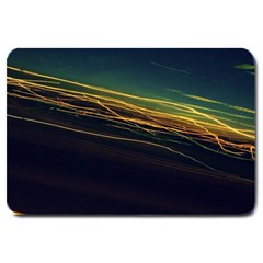 Night Lights Large Doormat  by BangZart