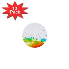 Colorful Abstract 1  Mini Buttons (10 Pack)  by BangZart