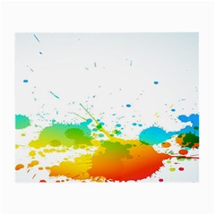 Colorful Abstract Small Glasses Cloth (2-side) by BangZart