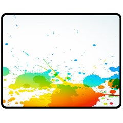 Colorful Abstract Fleece Blanket (medium)  by BangZart