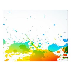 Colorful Abstract Double Sided Flano Blanket (large)  by BangZart