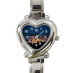 Art Sunset Anime Afternoon Heart Italian Charm Watch by BangZart