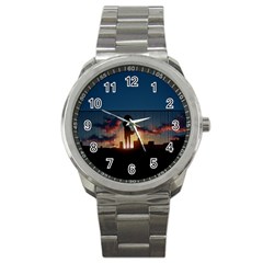 Art Sunset Anime Afternoon Sport Metal Watch