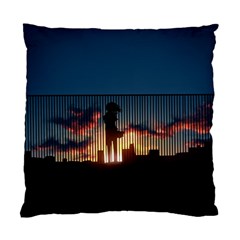 Art Sunset Anime Afternoon Standard Cushion Case (one Side) by BangZart