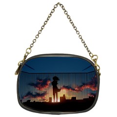 Art Sunset Anime Afternoon Chain Purses (two Sides)  by BangZart